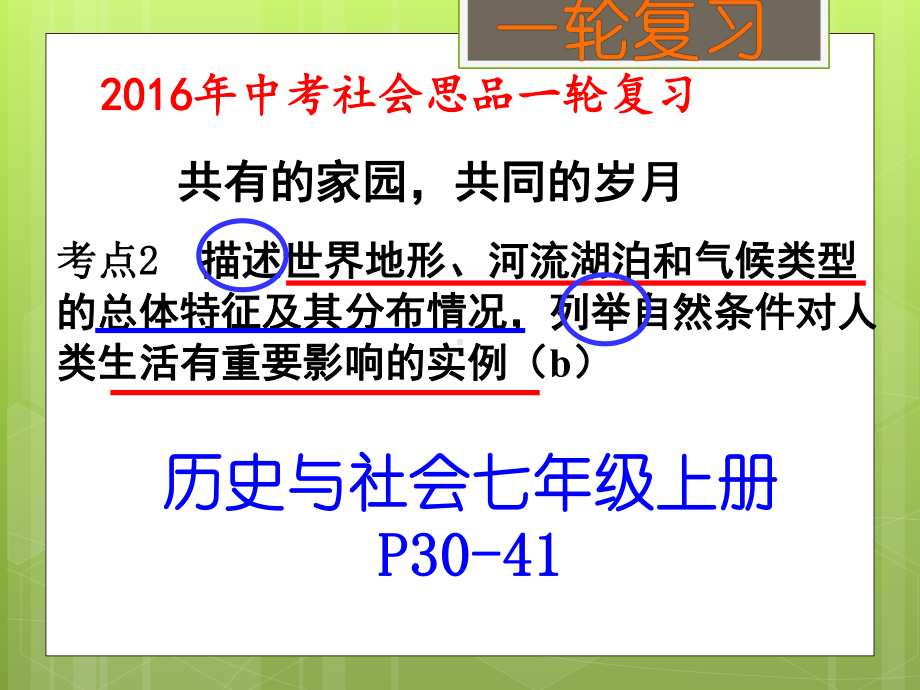 中考复习：考点2世界地形、河湖、气候.pptx_第2页