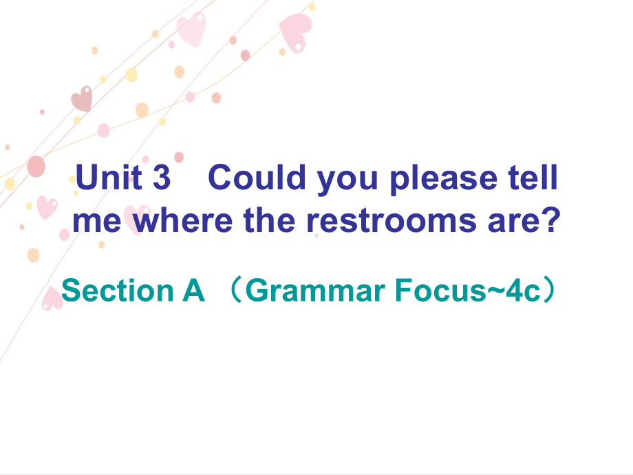 九全第3单元SectionA(GrammarFocus~4c).ppt_第1页