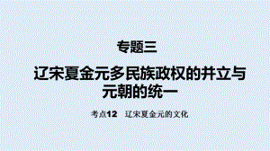 考点12辽宋夏金元的文化ppt课件-（部）统编版（2019）《高中历史》必修中外历史纲要上册.pptx