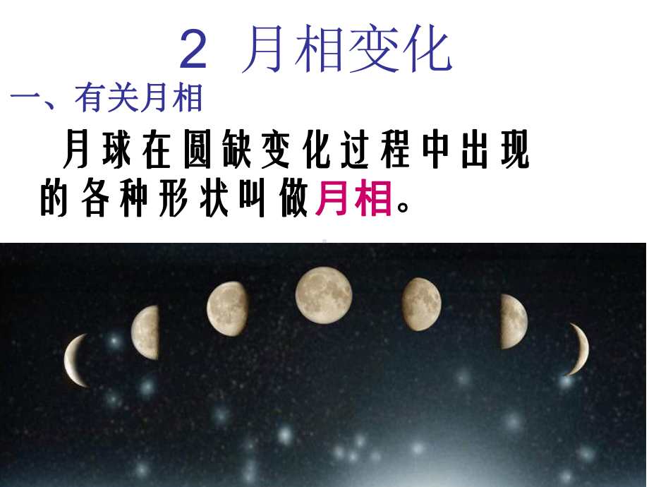 教科版科学六年级下册《月相变化》.ppt_第1页