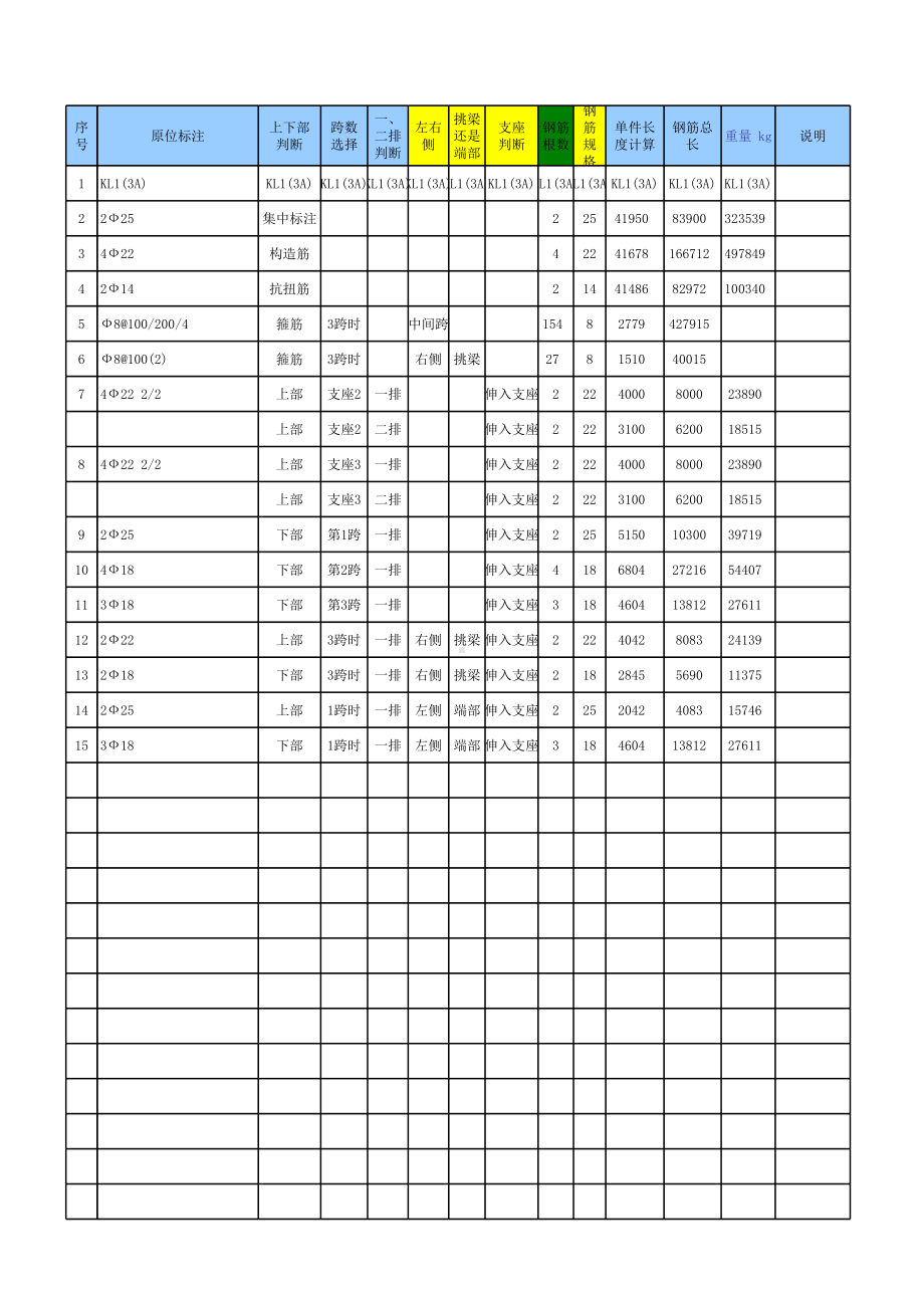 平法框架梁自动计算表.xls_第3页