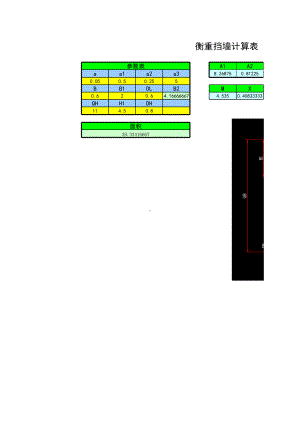 衡重挡墙尺寸面积计算.xls