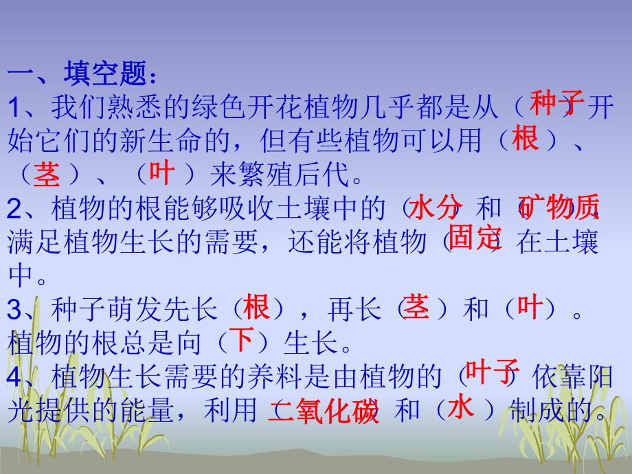 科学三下期末分类复习1填空.ppt_第2页