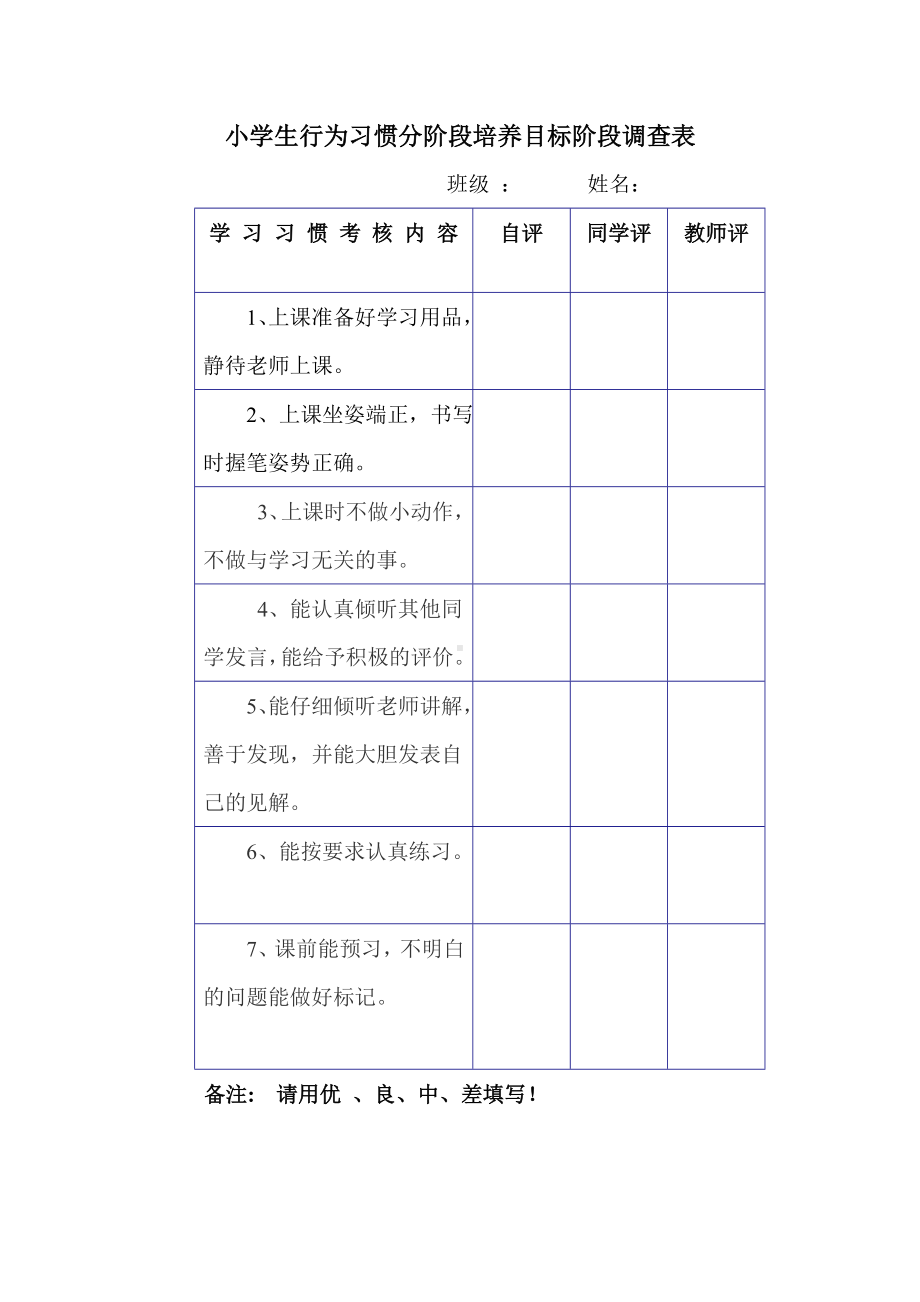 小学生学习习惯调查问卷.doc_第2页