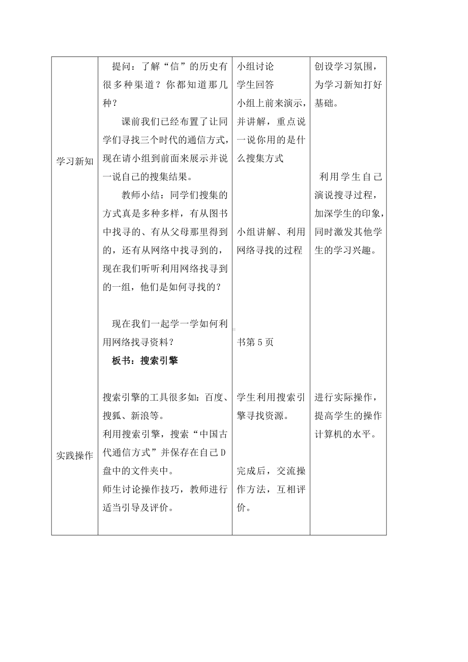 六年级信息技术上册 第1课追溯信的历史教案 北京版.doc_第2页