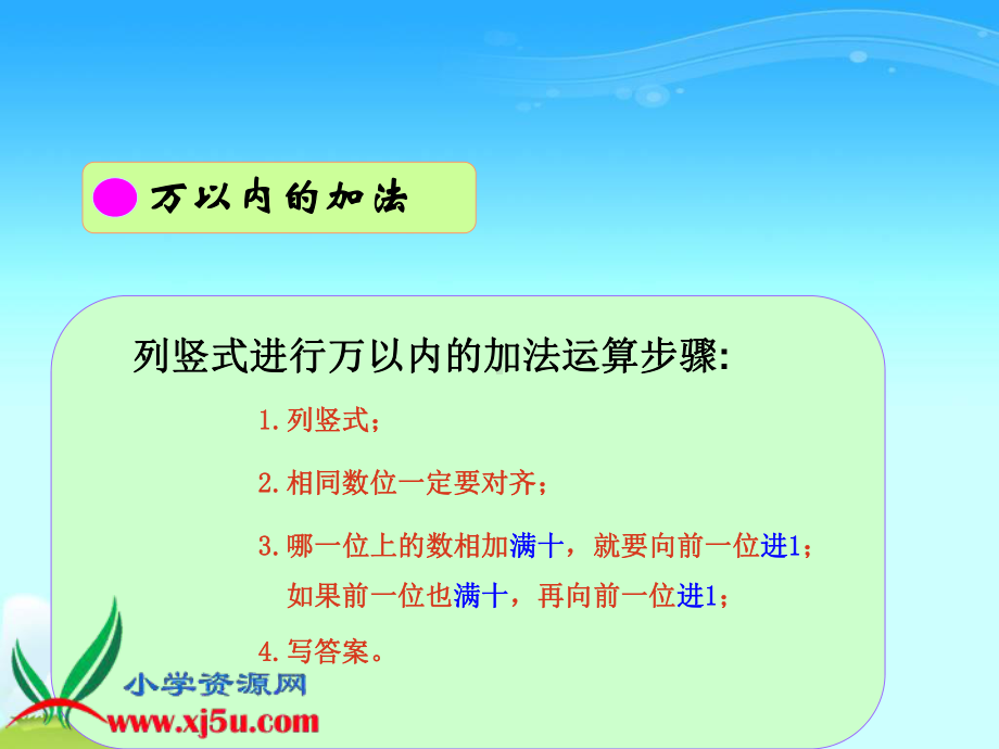 （人教新课标）三年级数学上册课件万以内的加减法复习.ppt_第3页