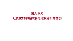 2023年山东省淄博市中考历史（人教部编版五四学制）一轮复习第九单元 近代化的早期探索与民族危机的加剧 ppt课件.pptx