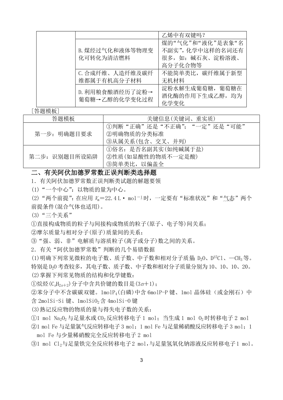 高考化学选择题答题方法与知识点总结.docx_第3页