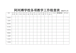 各项工作检查表.doc