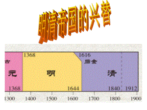 历史与社会（人教版）八年级下册：第五单元第一课第一框明清帝国的兴替.ppt