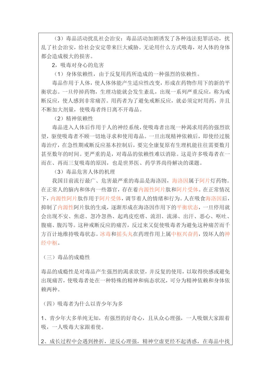 401班禁毒主题班会记录表.doc_第2页