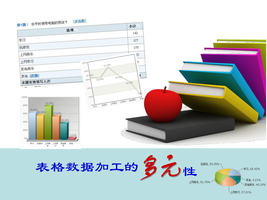 第四章文本和表格信息加工423表格数据加工的多元性.pptx_第1页