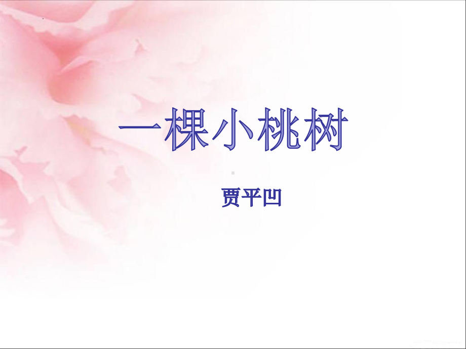 第19课《一棵小桃树》ppt课件（共29张ppt） -（部）统编版七年级下册《语文》.pptx_第2页