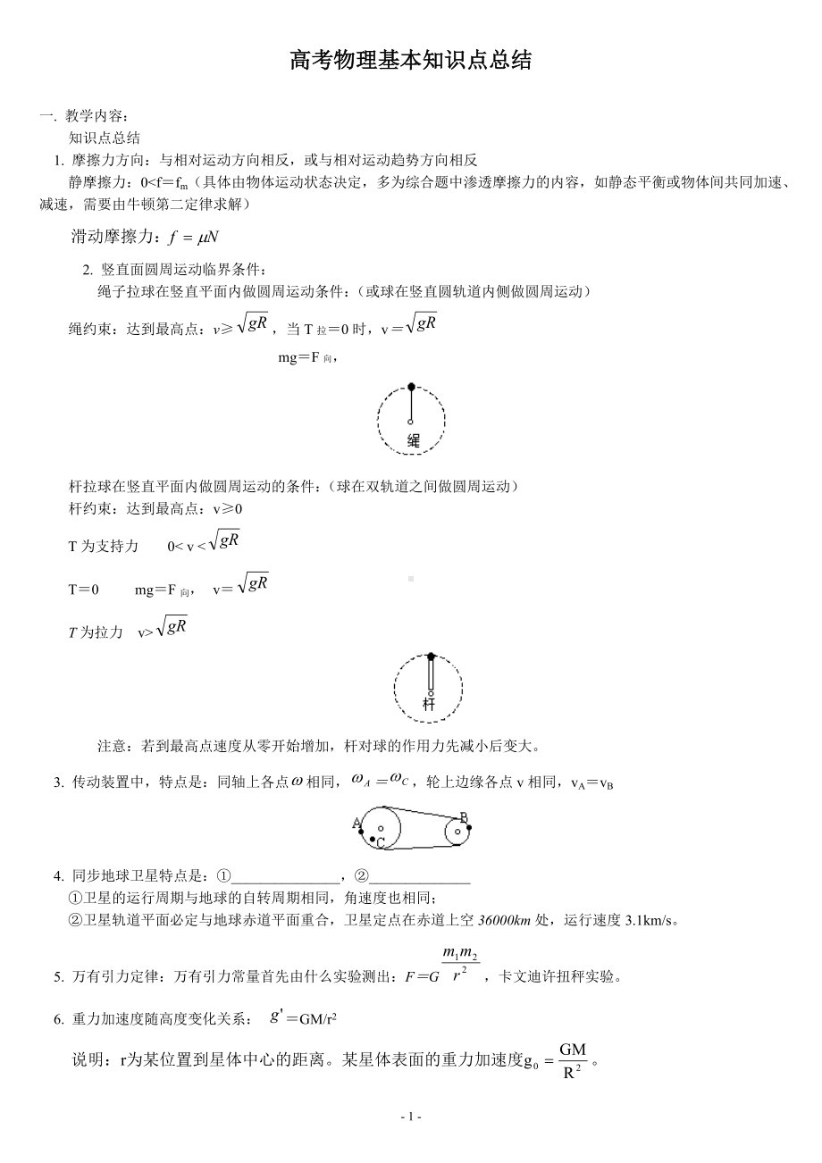 高考物理基本知识点总结.doc_第1页