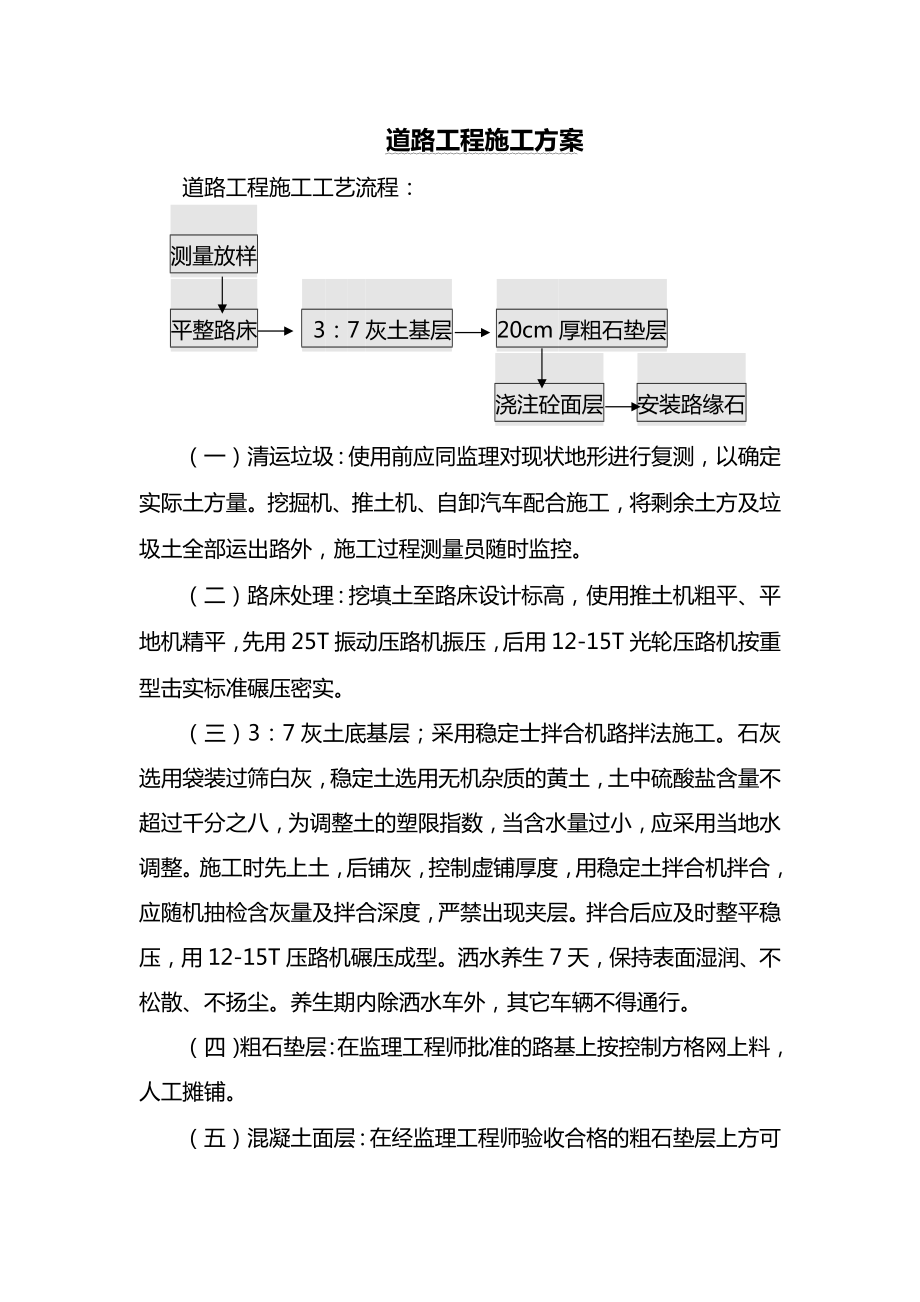 道路工程施工方案.docx_第1页