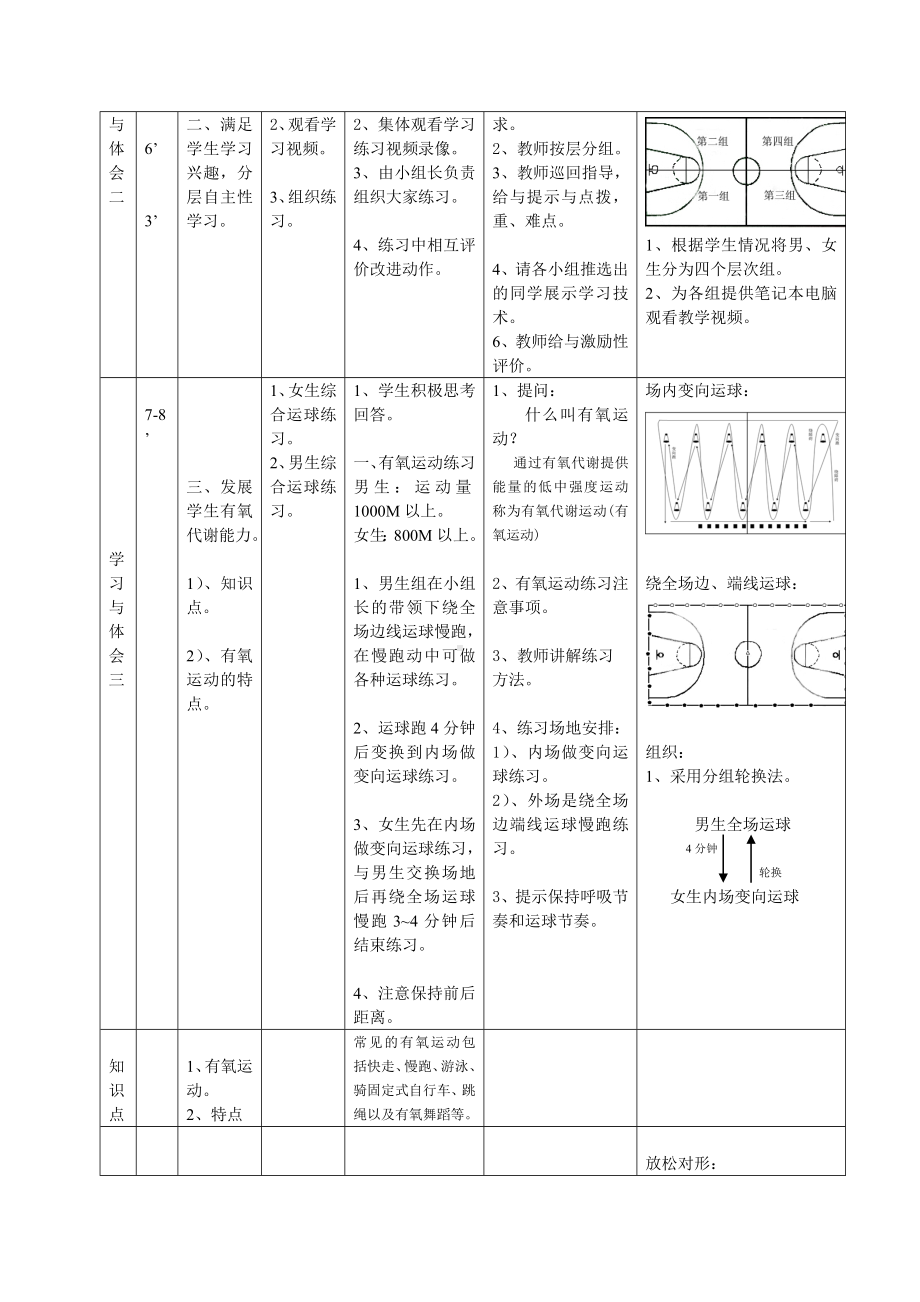 通过篮球运动教学发展学生有氧运动公开课教案.doc_第2页