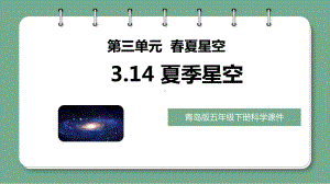 3.14夏季星空 ppt课件-2023新青岛版（六三制）五年级下册《科学》.pptx