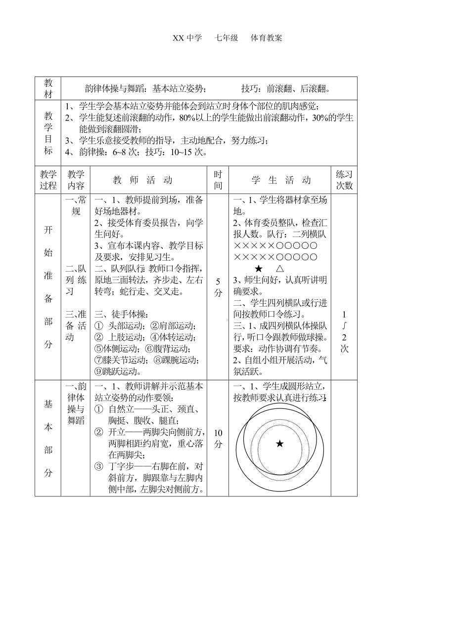 初中体育教案全集.doc_第1页