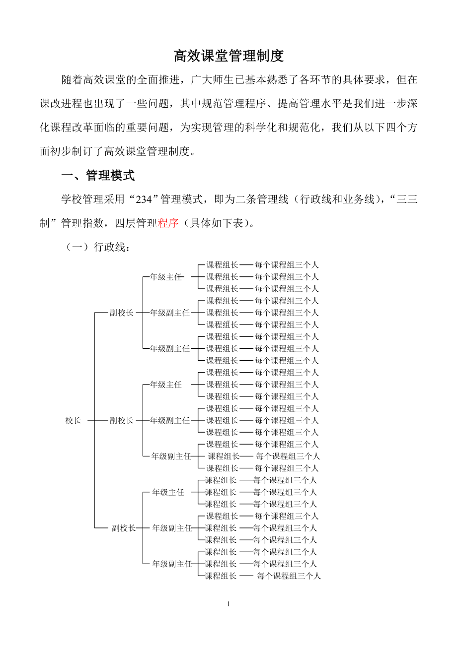 高效课堂管理制度.doc_第1页