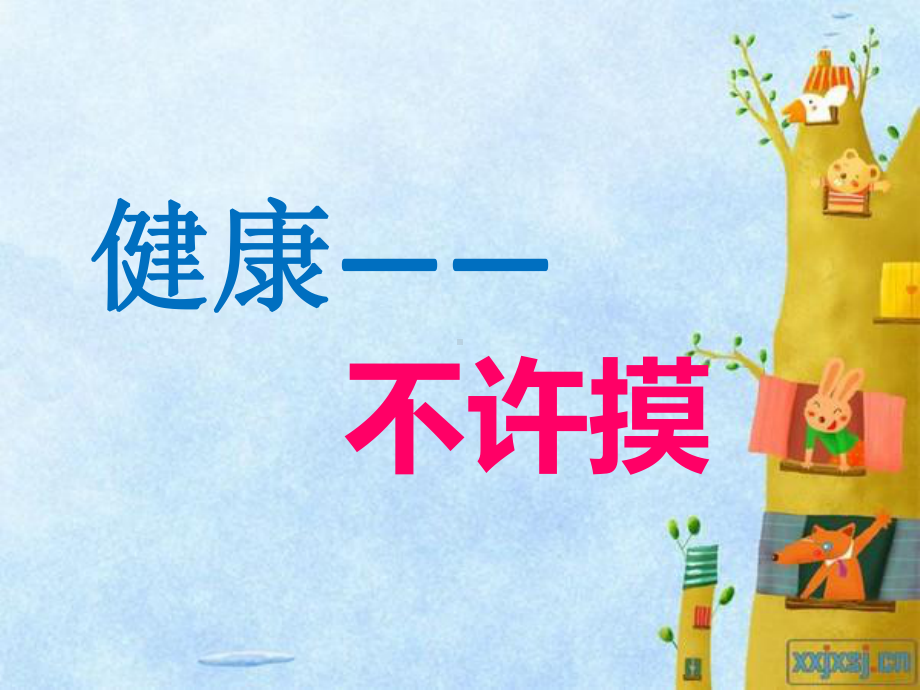 幼儿园健康活动《不许摸》.ppt_第1页