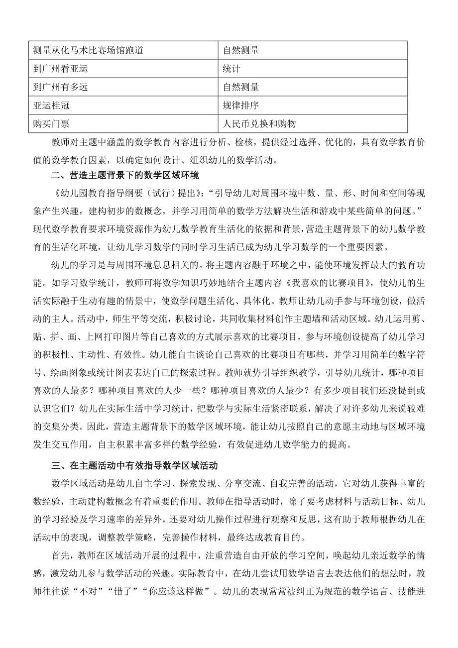 获奖论文《主题背景下有效开展幼儿数学区域活动的实践探索》.doc_第2页