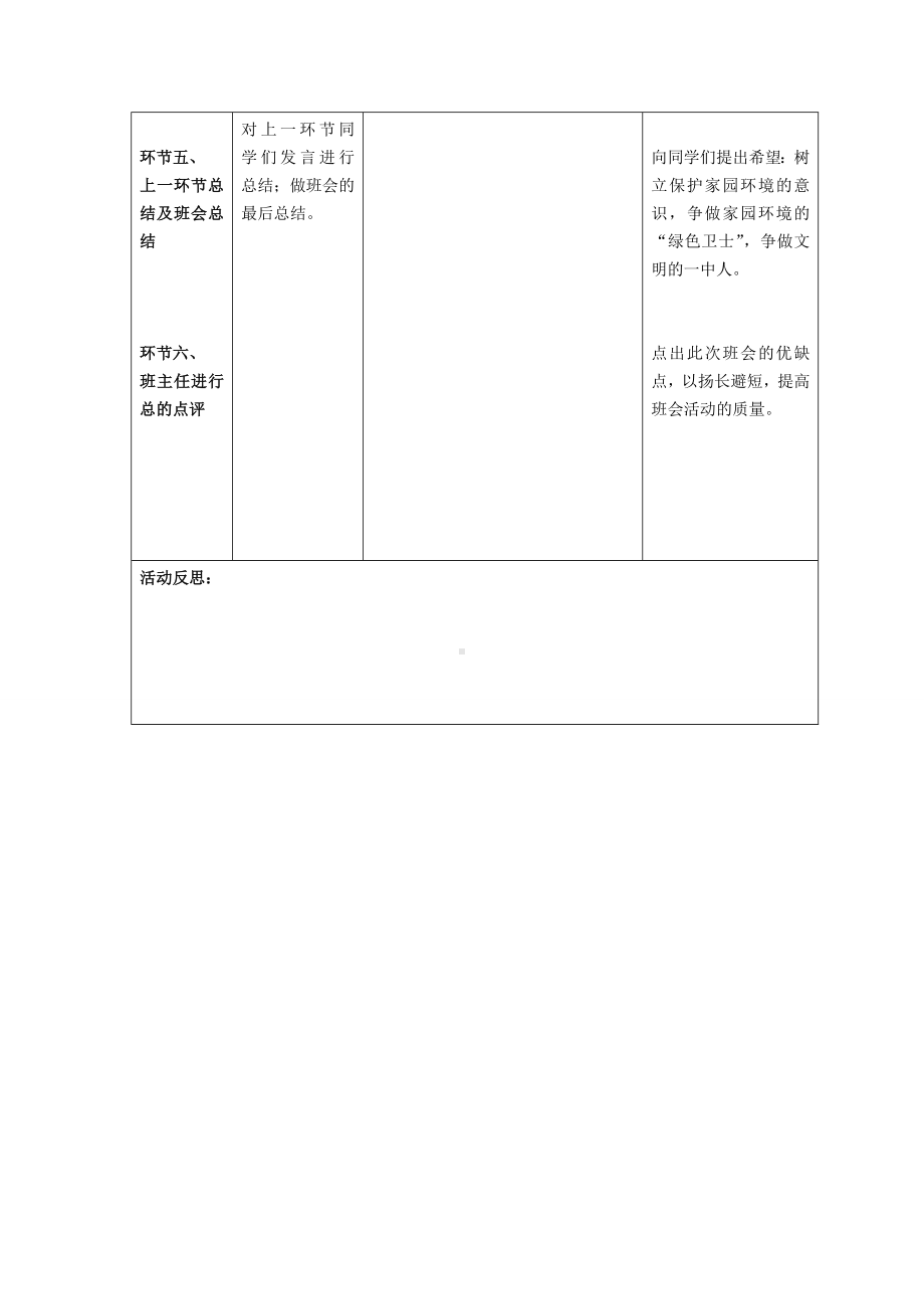 清洁家园-美化环境主题班会教案.doc_第3页