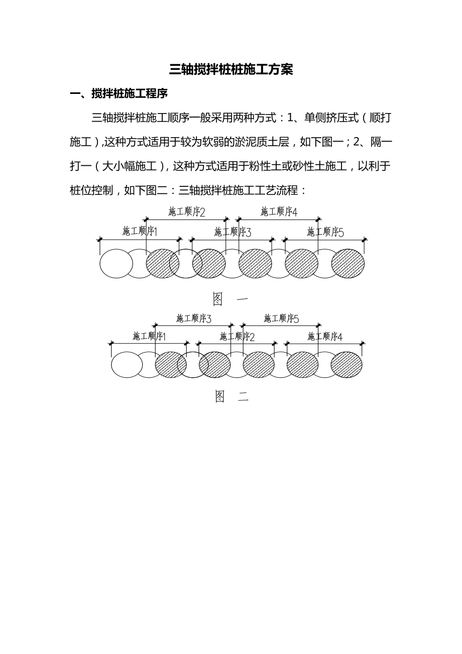 三轴搅拌桩施工方案.docx_第1页