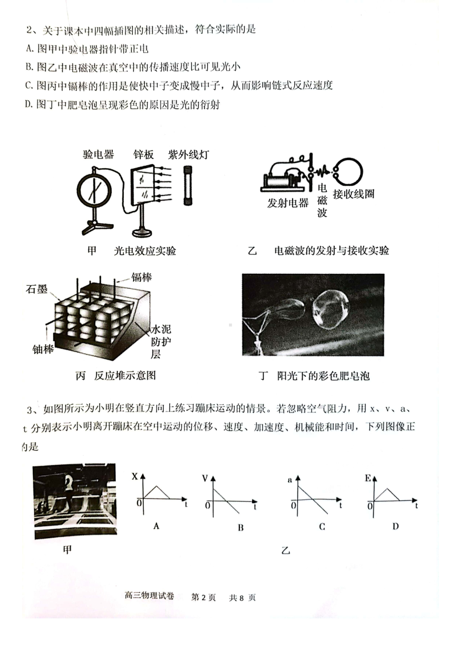 2023届广东省茂名市高三第二次综合考试（二模）物理试题.pdf_第2页