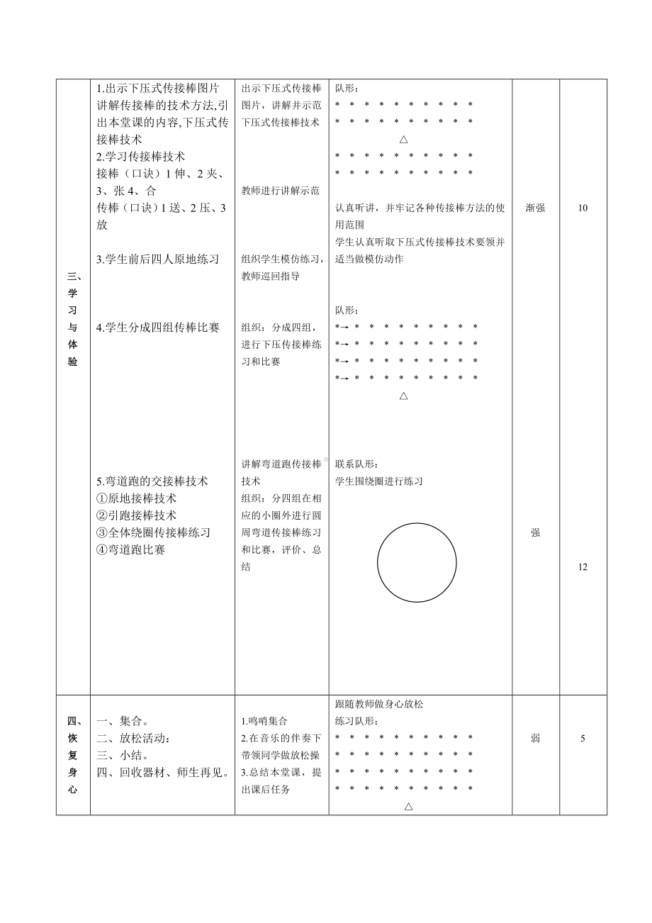 %85容接力跑-下压式传接棒技术+教案.doc_第2页