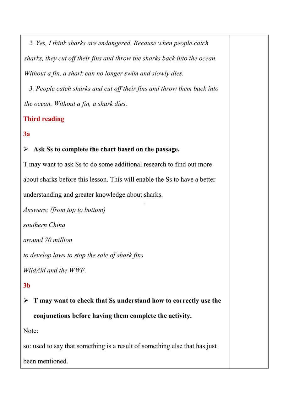 初中英语九年级 Unit 13 We're trying to save the earth Section A (3a-3b)教案.docx_第3页