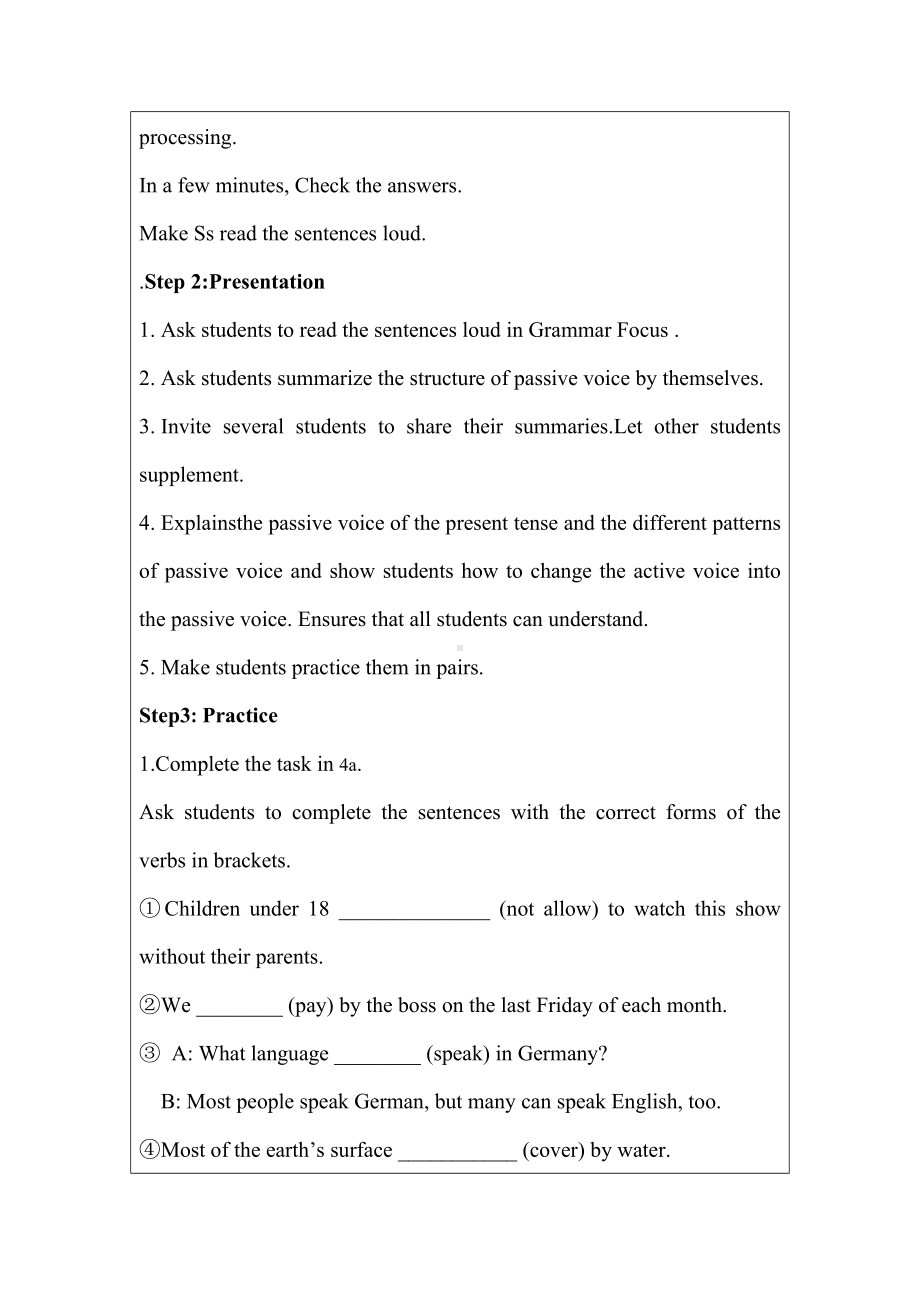 初中英语九年级 Unit 5 Section A Grammar Focus-4c 教案.docx_第3页