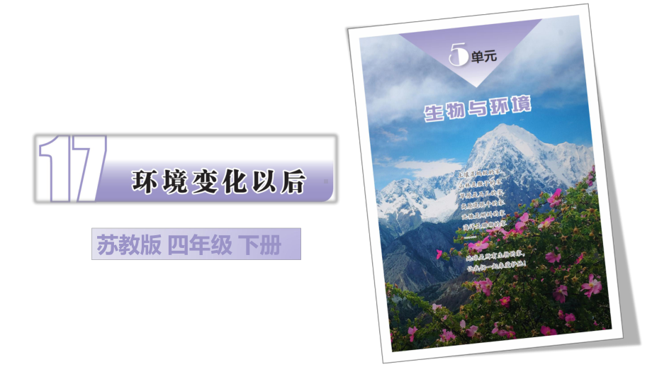 5.3环境变化以后ppt课件(共22张PPT+视频)-2023新苏教版四年级下册《科学》.pptx_第1页