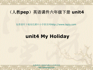 人教小学英语（PEP）六年级下册Unit4 My Holiday课件PPT.pptx