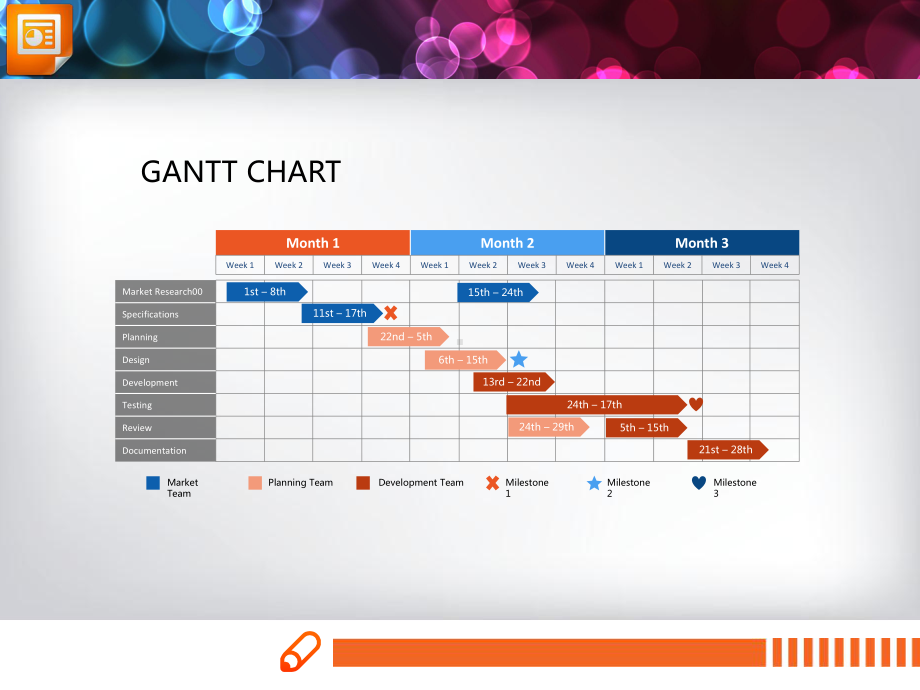 甘特图彩色图表PPT课件.pptx_第2页