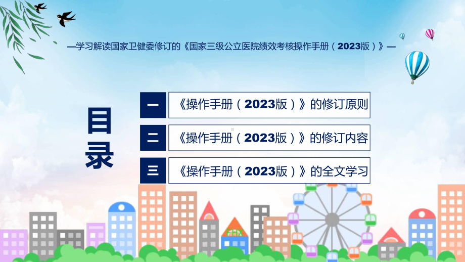 一图看懂国家三级公立医院绩效考核操作手册（2023版）学习解读（ppt）讲座课件.pptx_第3页