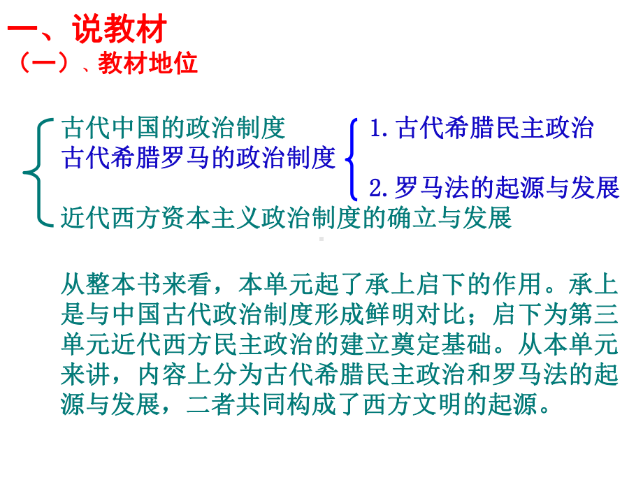 《古代希腊罗马的政治制度》说课稿.ppt_第2页