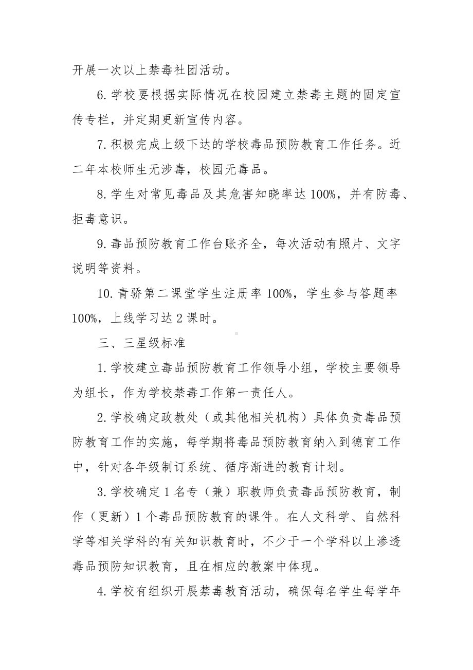 毒品预防教育“星级学校”评定标准.docx_第3页