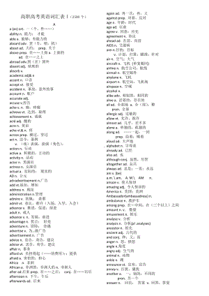 (word完整版)高职高考英语词汇表.doc