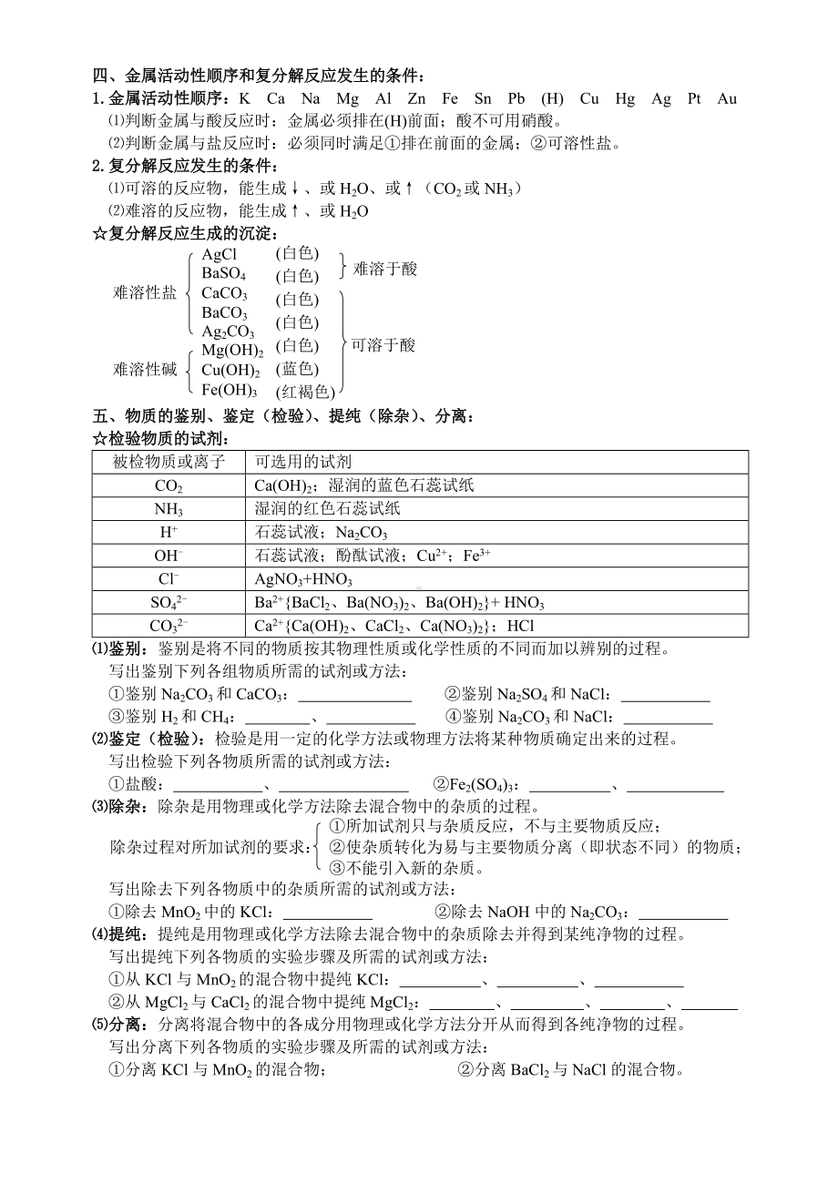 (完整版)九年级化学酸碱盐知识点.doc_第3页