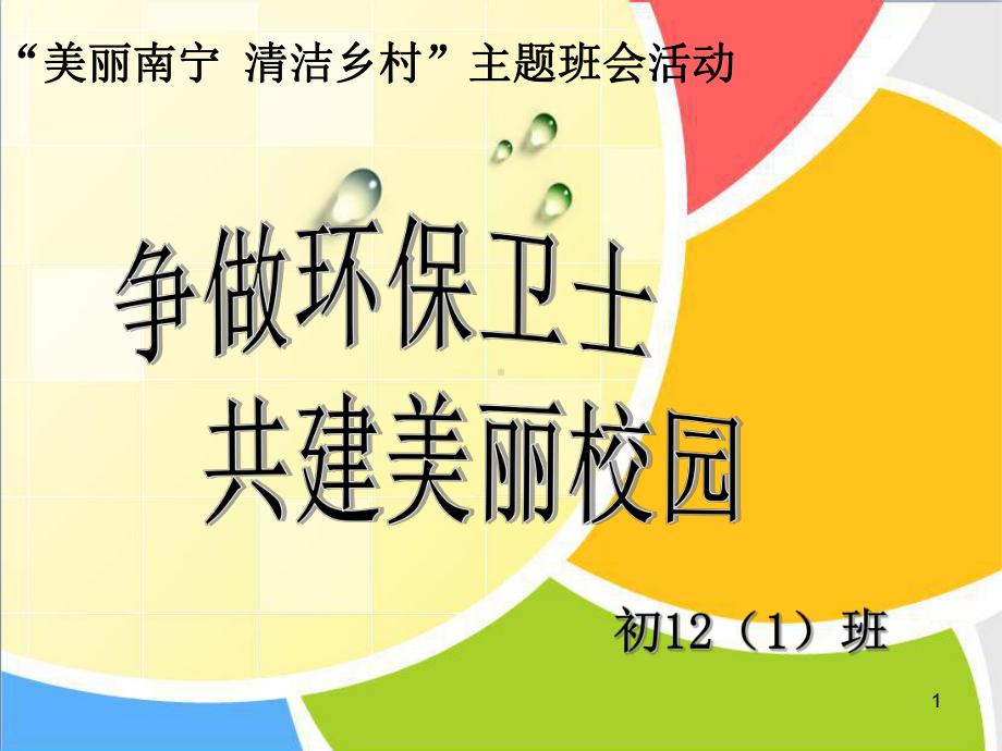 美丽南宁主题班会.ppt_第1页