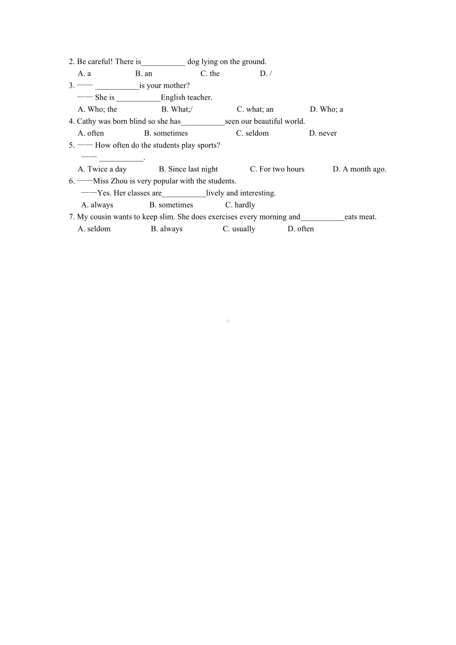 (完整)新版广州英语七年级上期末复习资料.doc_第2页