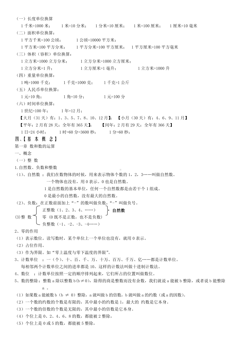 (完整版)六年级数学毕业总复习知识点.doc_第2页