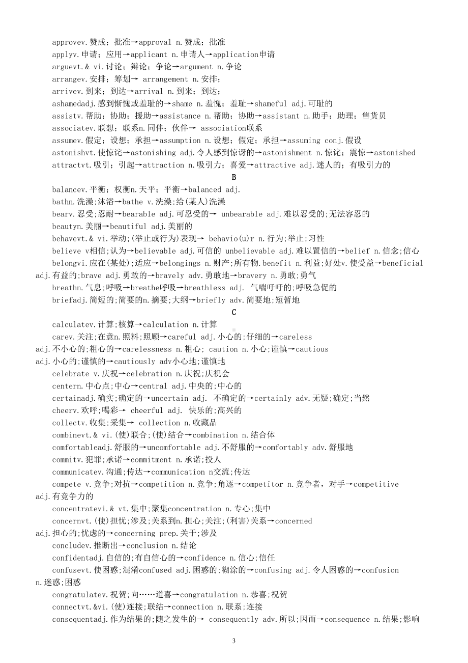 高中英语高考词性转换汇总（已考+将要考）.doc_第3页