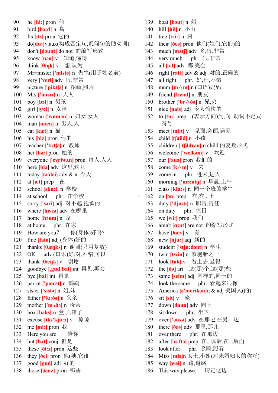 (完整版)初中英语单词表大全.doc_第2页