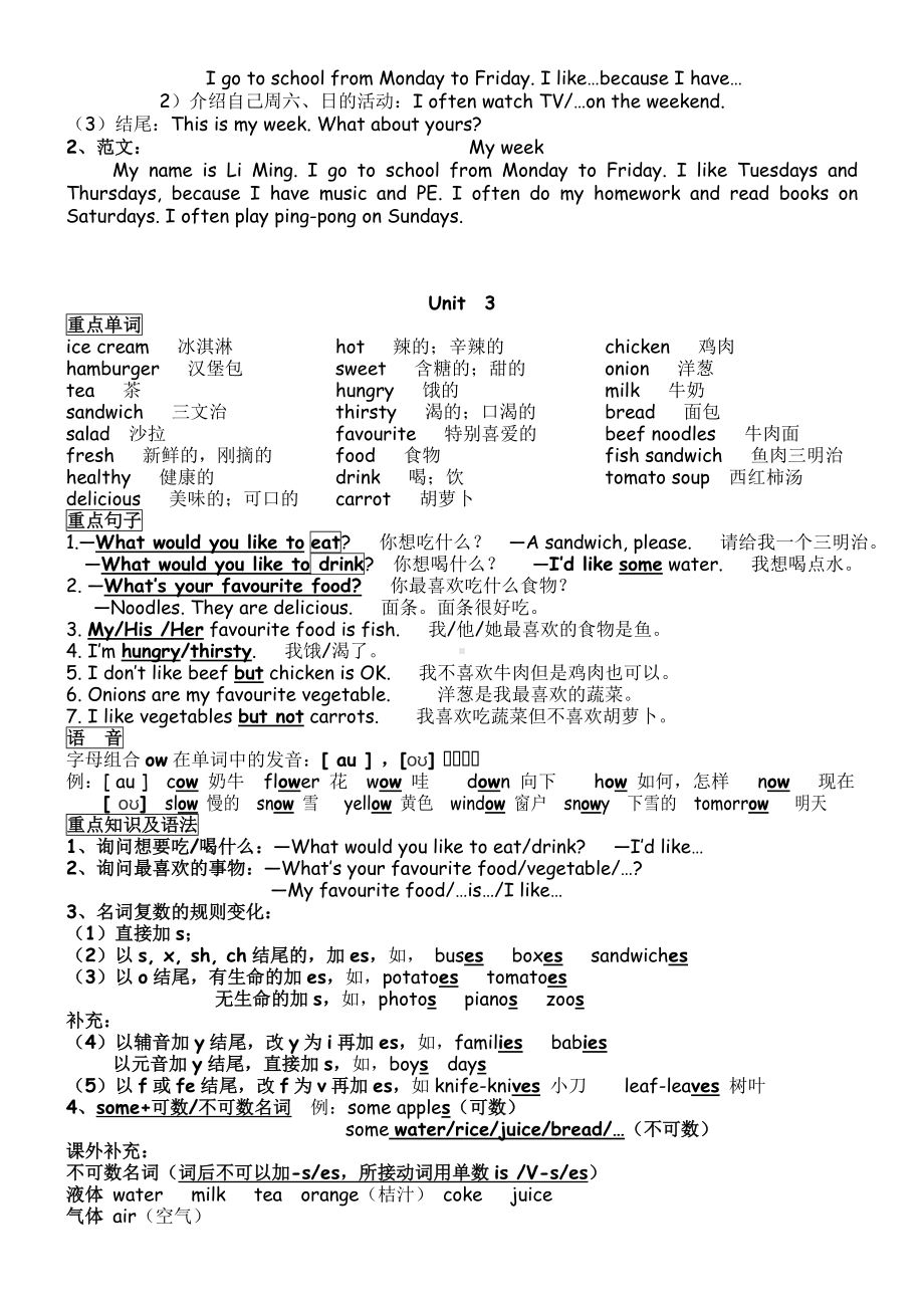 (完整)五年级英语上册复习资料.doc_第3页