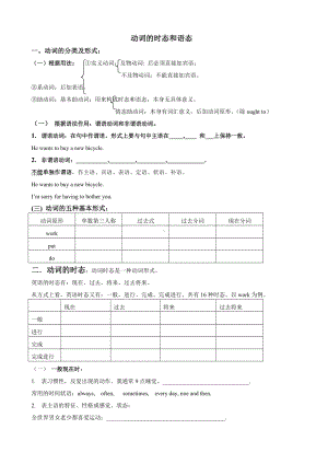 (word完整版)高中英语时态语态讲义及习题.doc