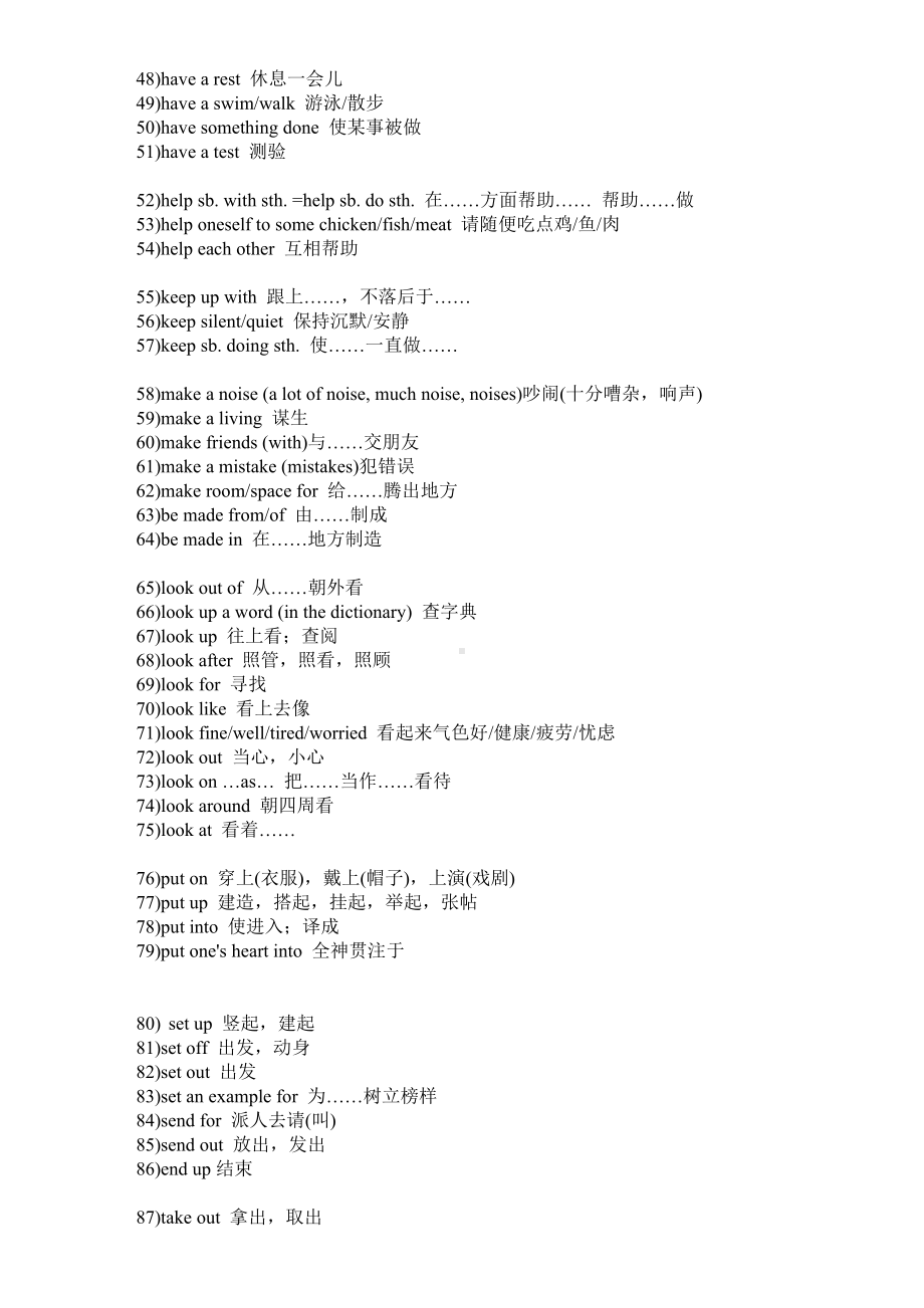 (完整版)初中中考总复习必备英语词组(短语).doc_第3页