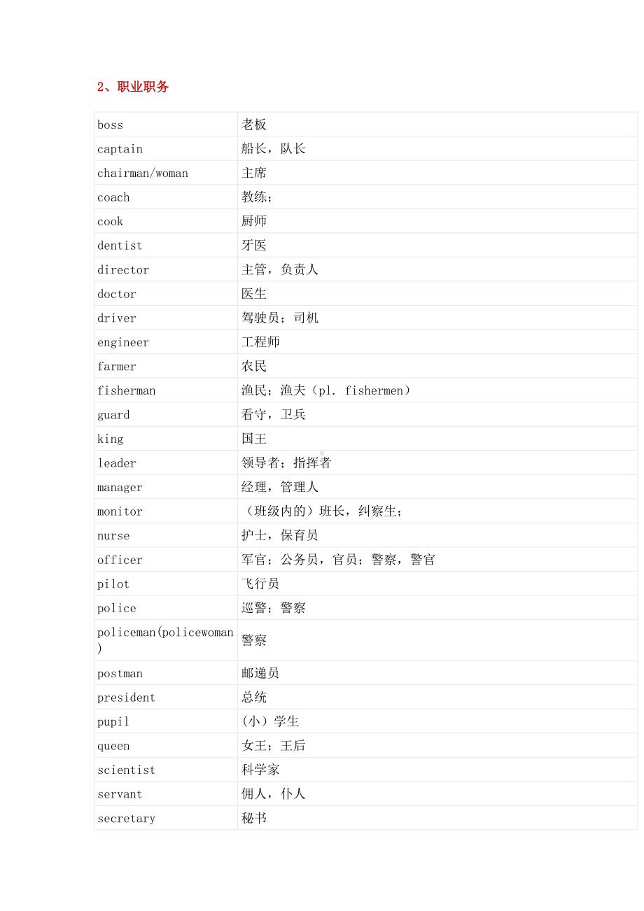 (完整版)小升初英语单词汇总.doc_第2页