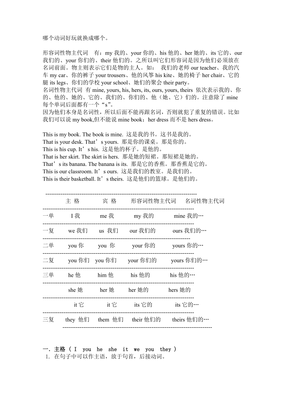 (完整版)小学五年级英语语法详解与练习(全).doc_第3页