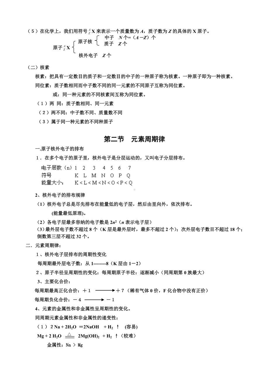 (完整版)化学必修二第一章知识点总结.doc_第3页